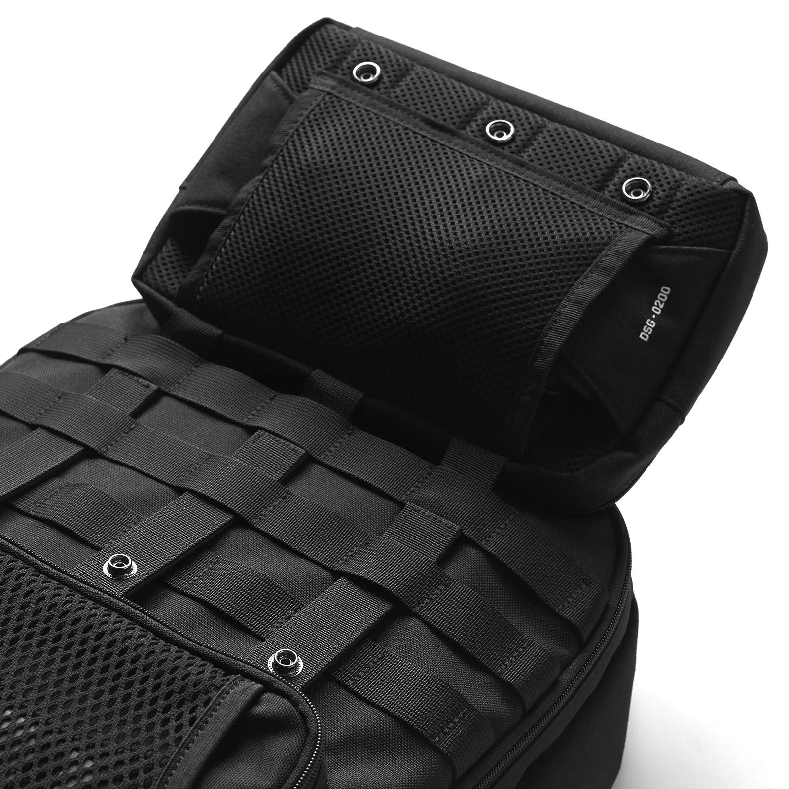 0200. Cordura® Modular 2-in-1 Crossbody Backpack - Black