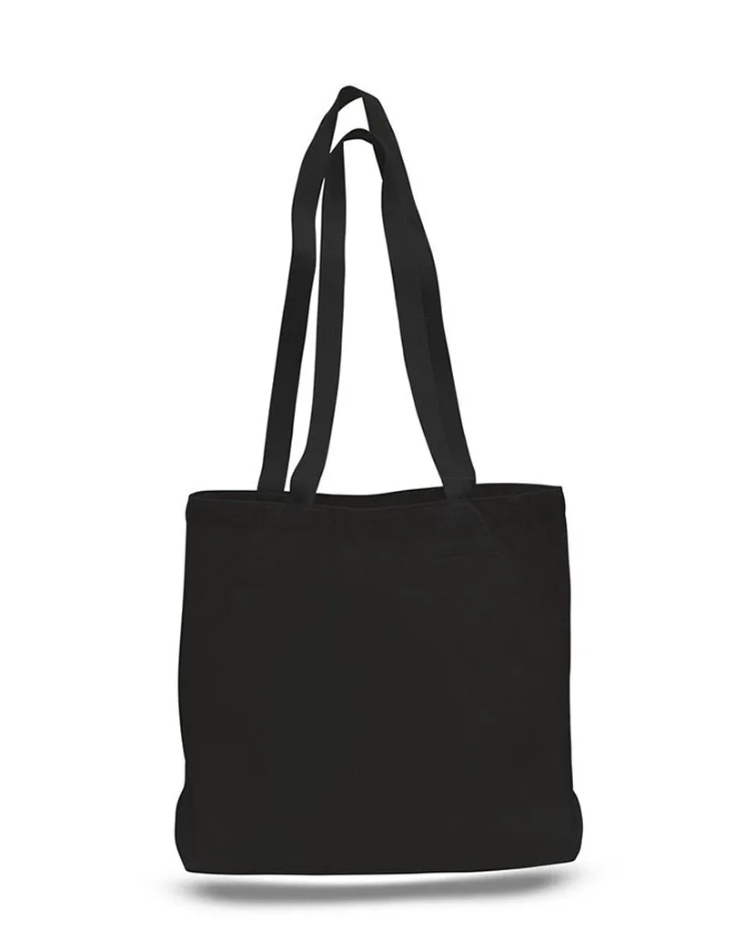 12 ct Large Canvas Value Messenger Tote Bags - By Dozen