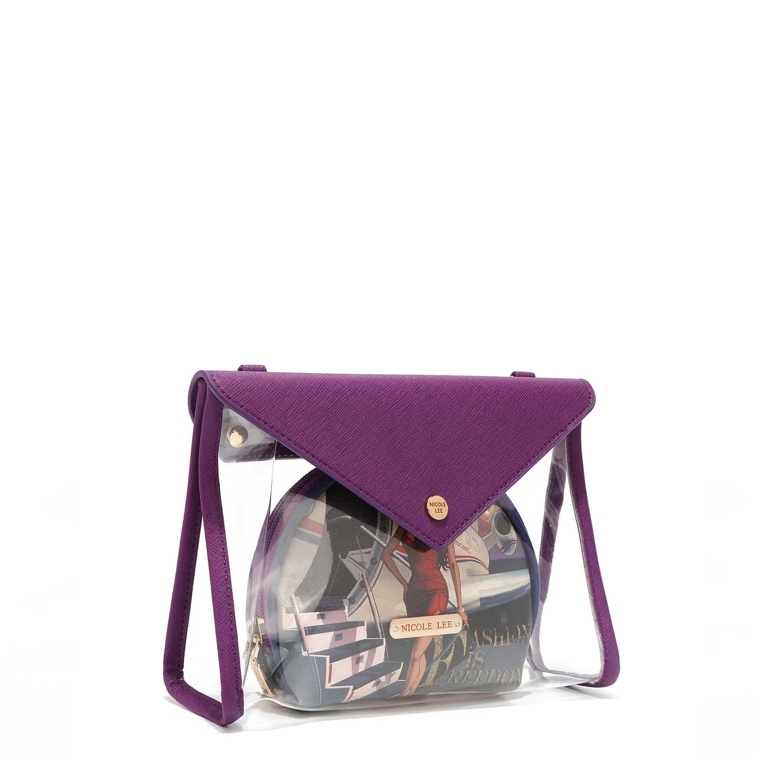 2 PIECE COSMETIC POUCH CROSSBODY