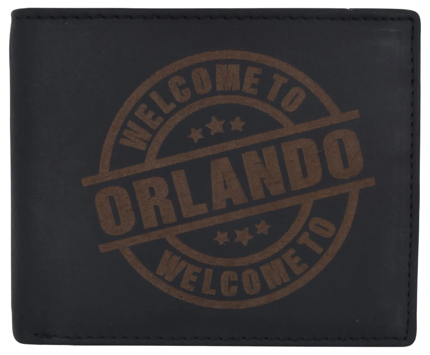 AFONiE RFID Rustic Men Wallet-Orlando Design Craft Stamp