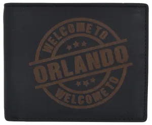 AFONiE RFID Rustic Men Wallet-Orlando Design Craft Stamp