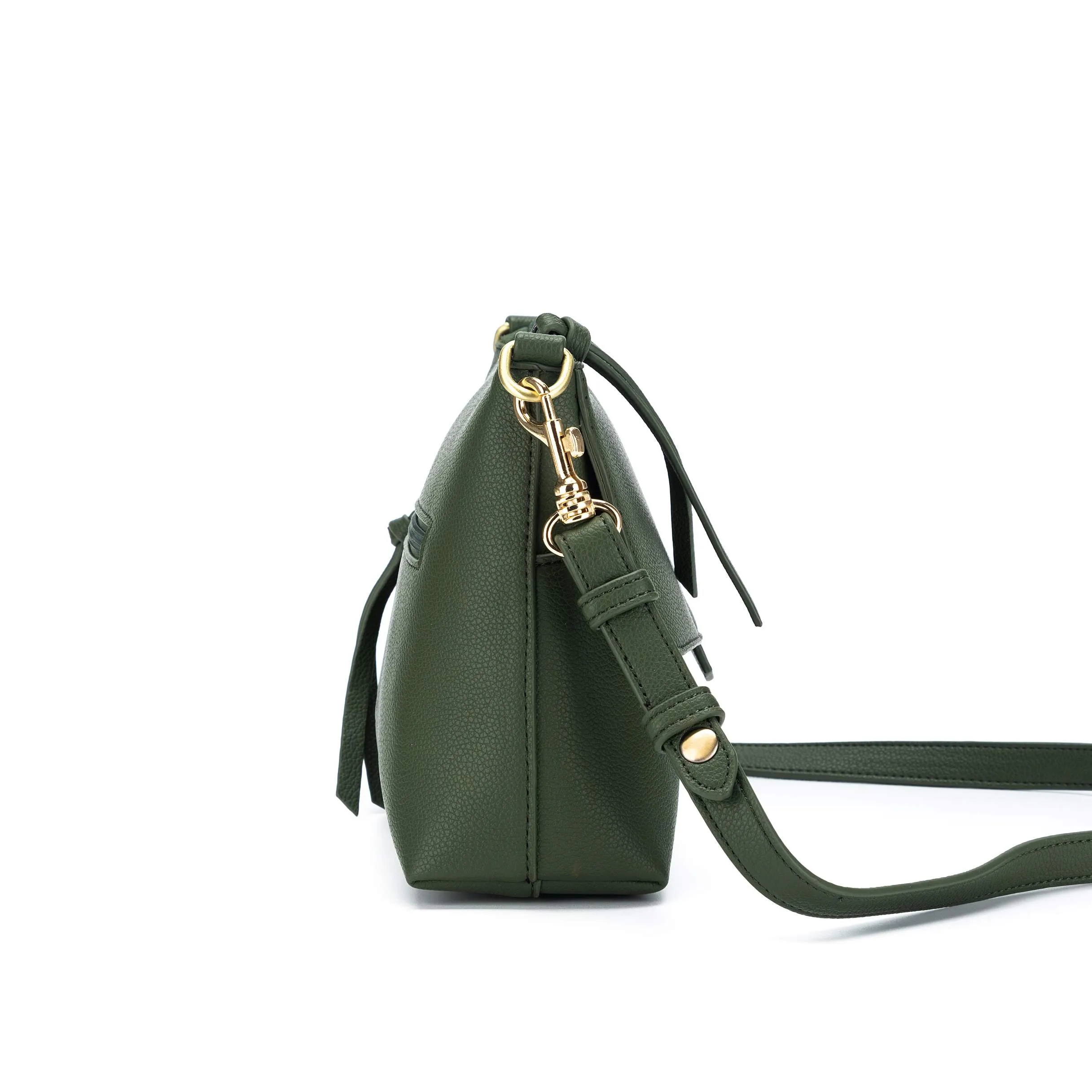 Alessia  Dark Olive Crossbody Bag