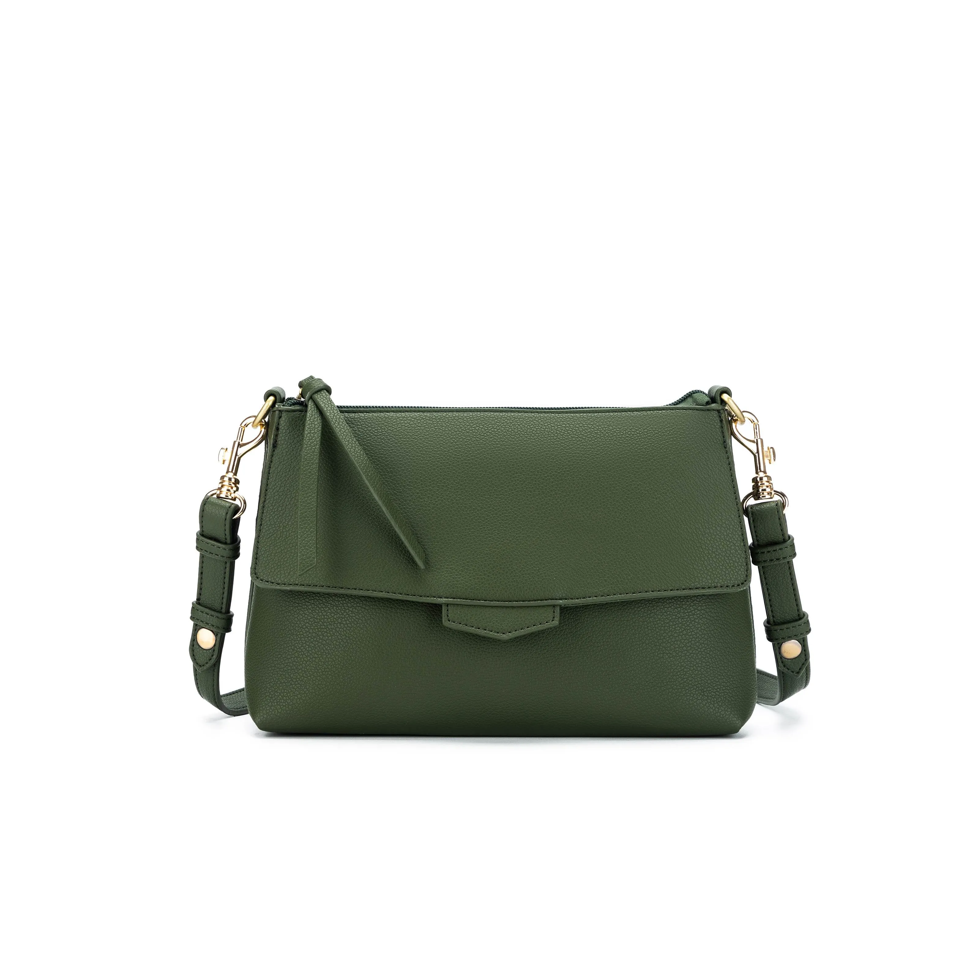 Alessia  Dark Olive Crossbody Bag