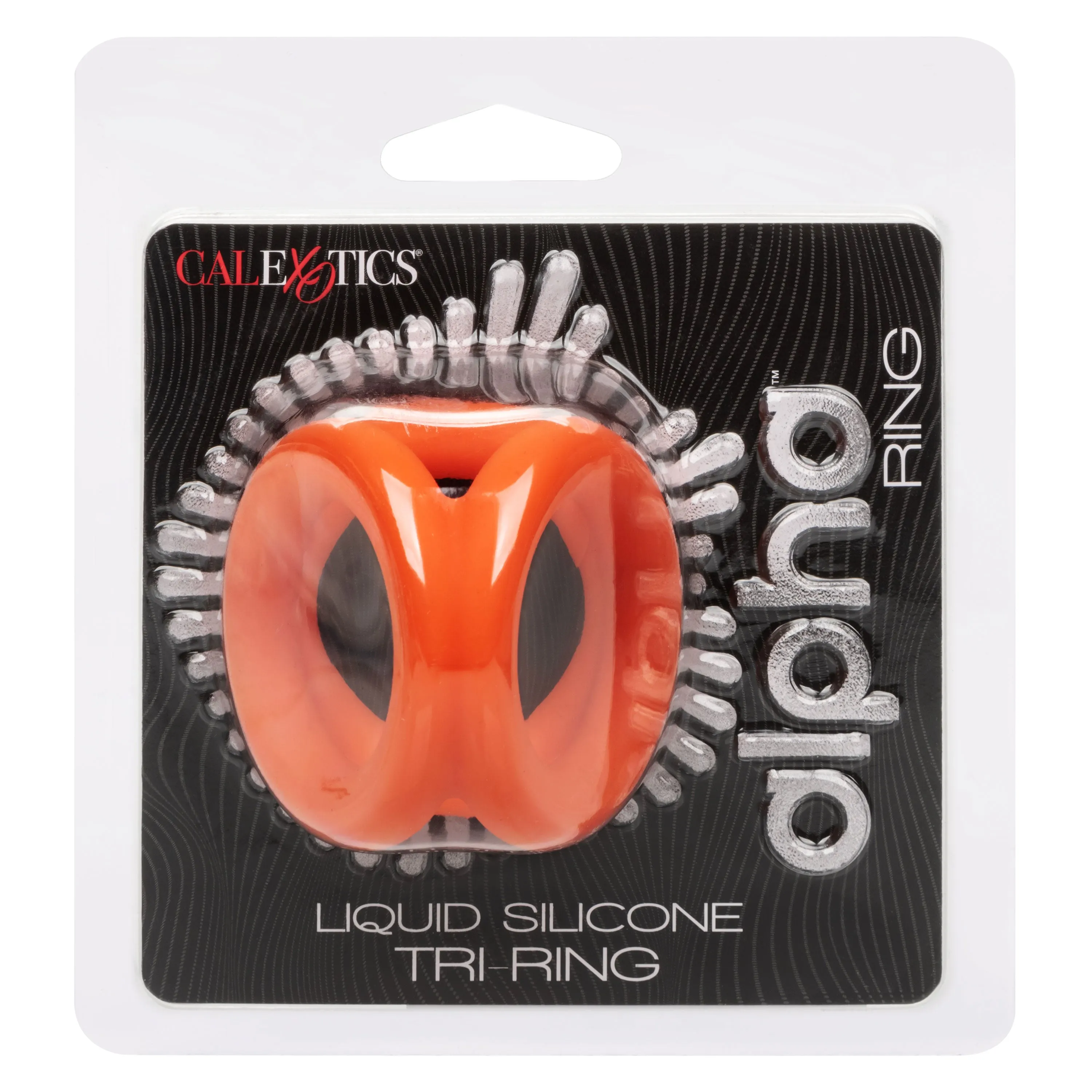 Alpha Liquid Silicone Tri-Ring - Orange