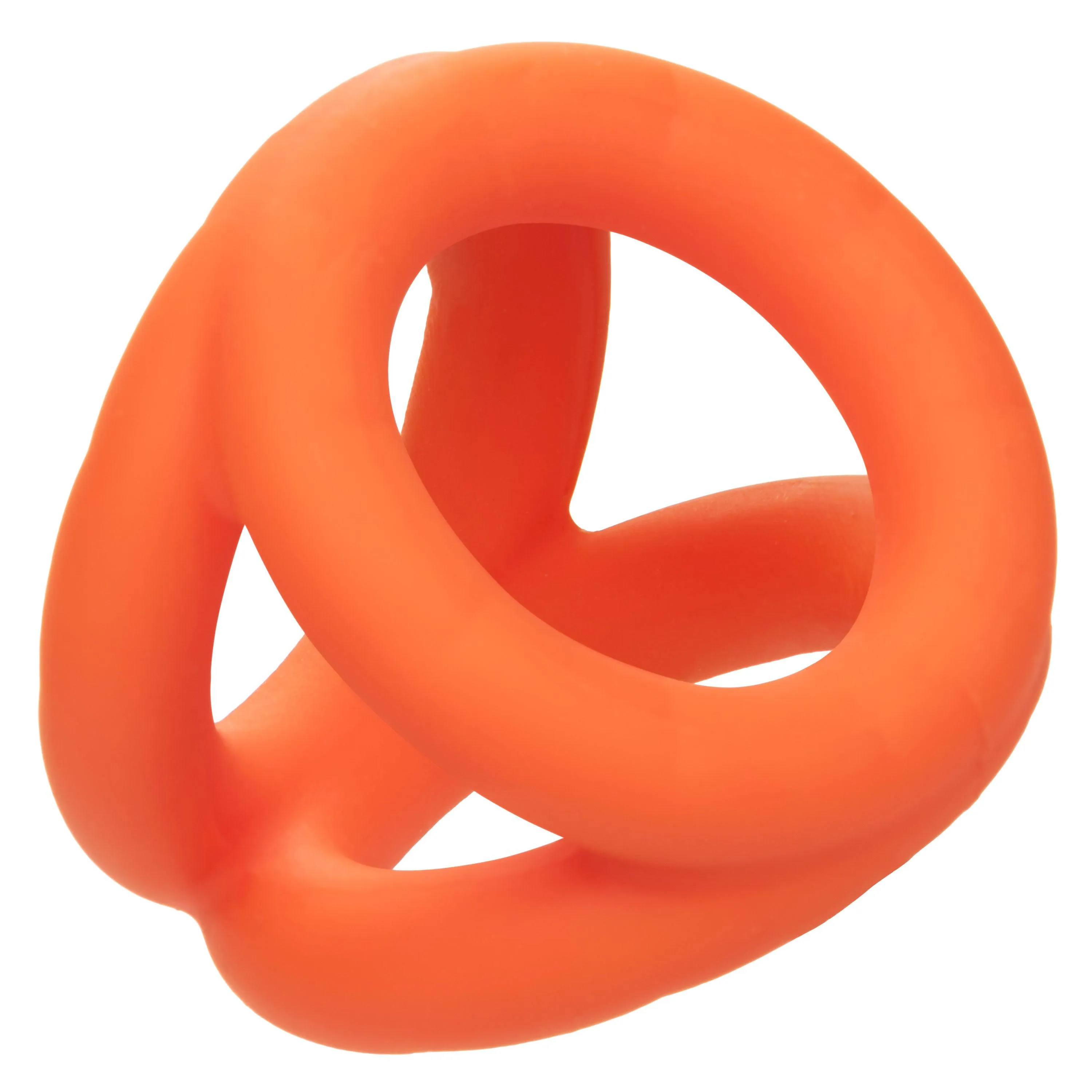 Alpha Liquid Silicone Tri-Ring - Orange