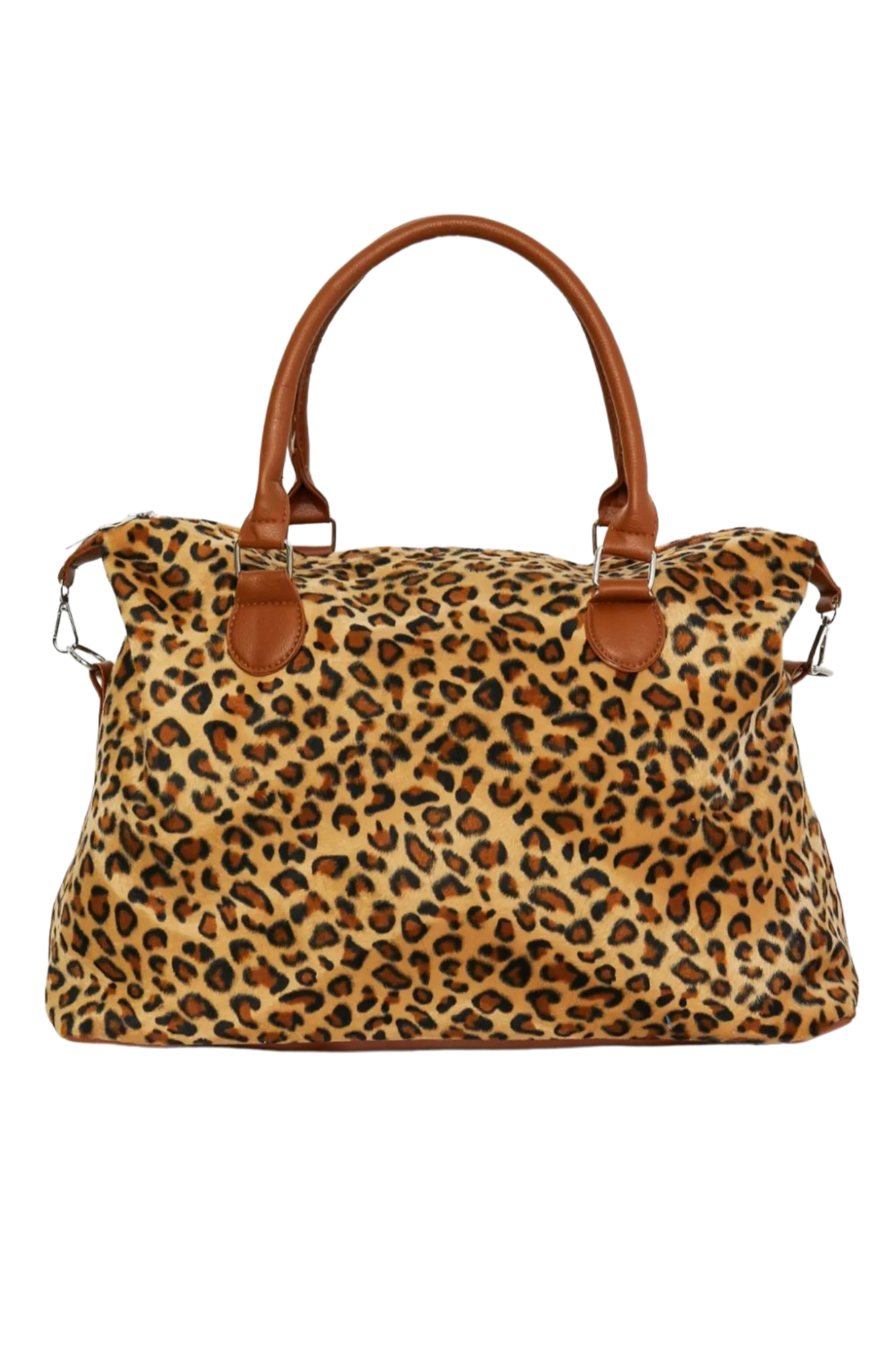 Animal Print Brushed Weekender Bag