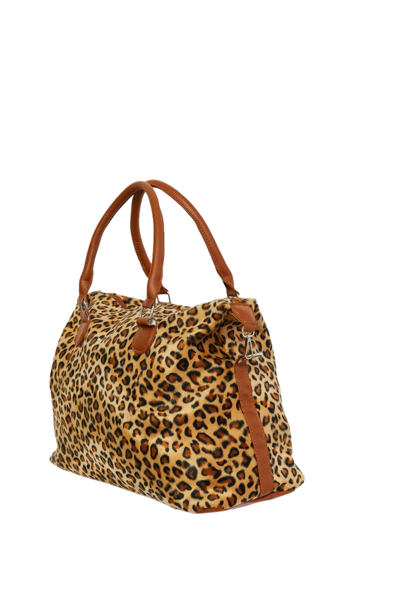 Animal Print Brushed Weekender Bag