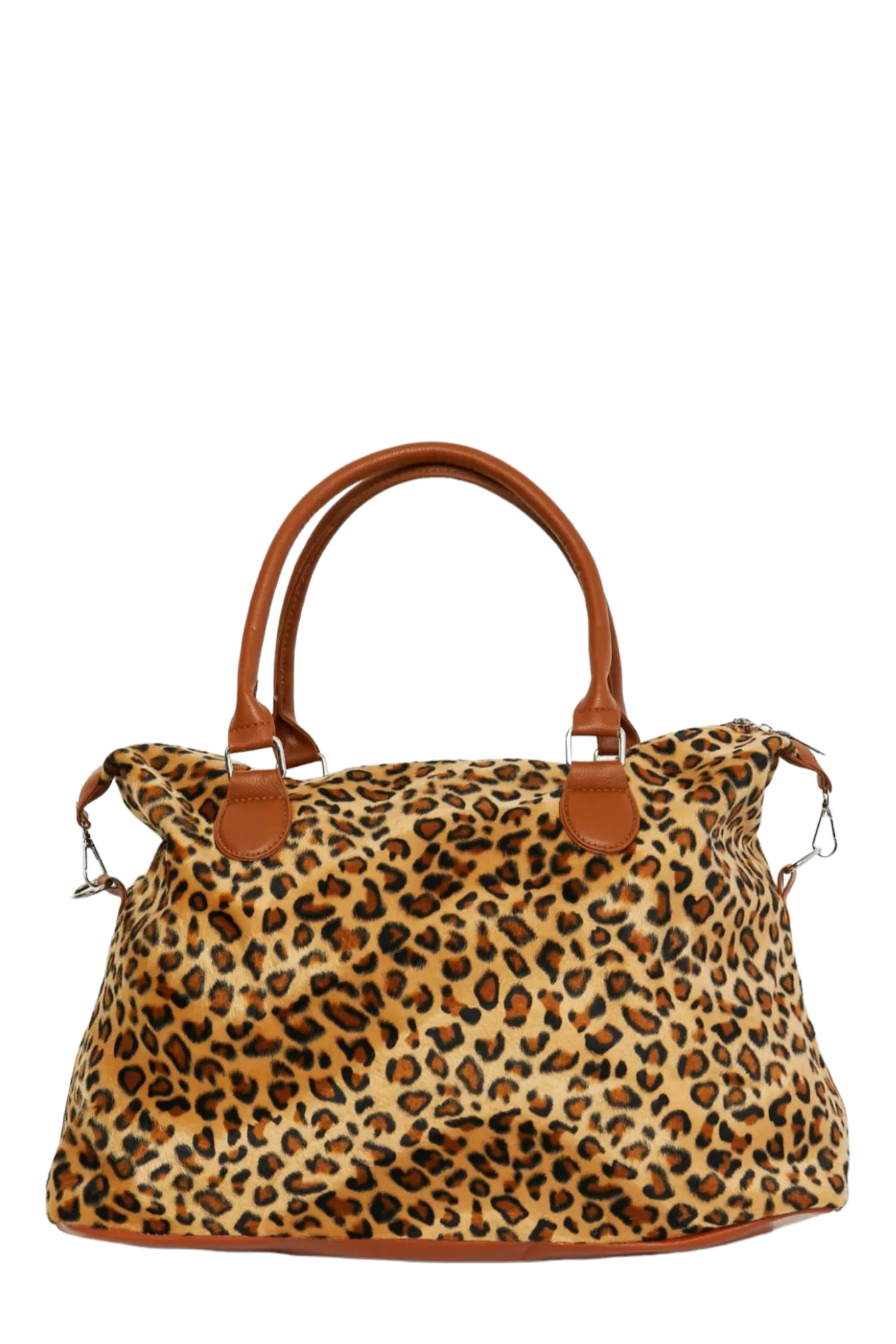 Animal Print Brushed Weekender Bag