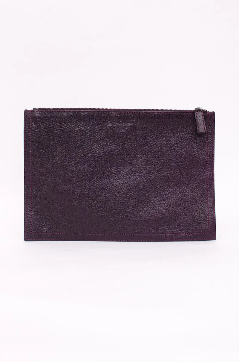 ANTIGONA PURPLE CLUTCH