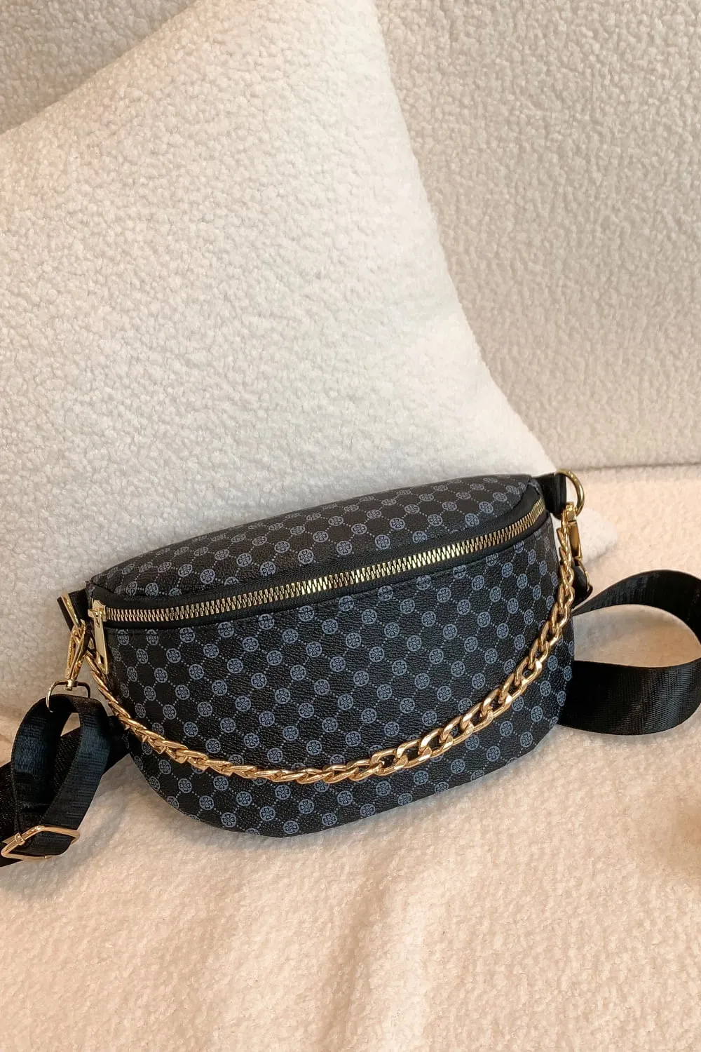 *APP EXCLUSIVE* Checkered Leather Sling Bag