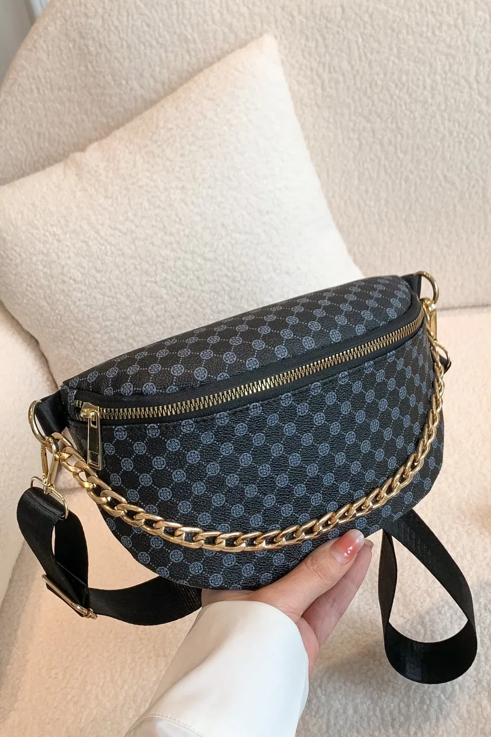 *APP EXCLUSIVE* Checkered Leather Sling Bag