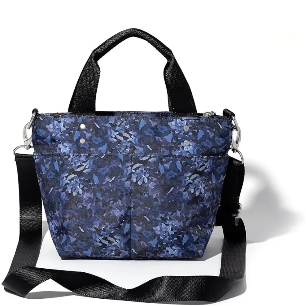 Baggallini Mini Carryall Indigo Petal Tote Bag (Women's)