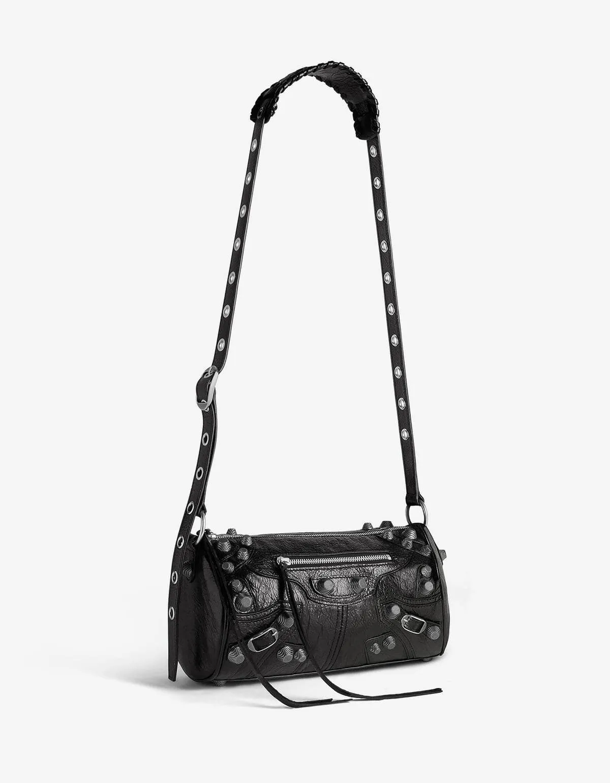 Balenciaga Black La Cagole Cylinder Bag