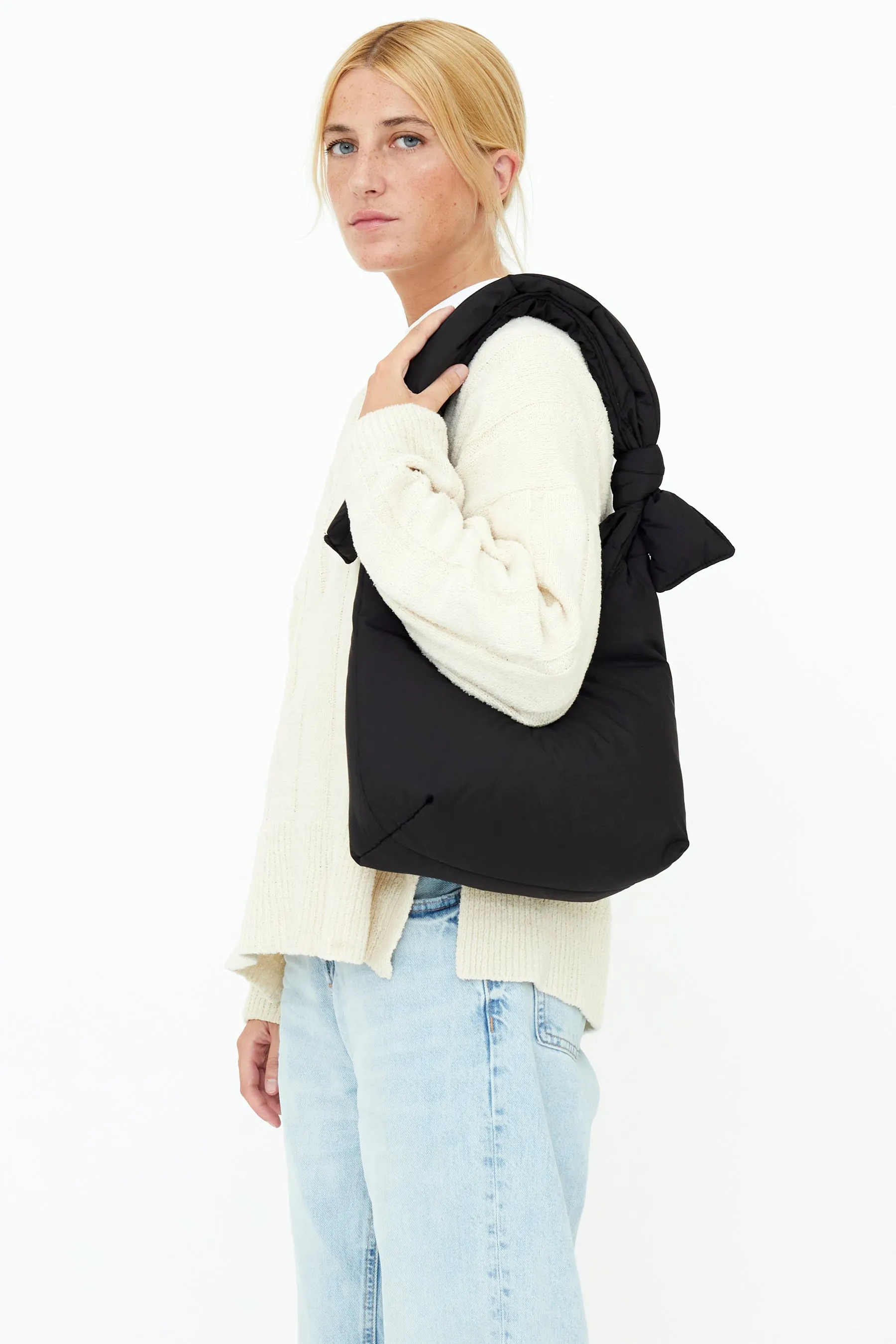 Biwa Puffy Mini Bag Black