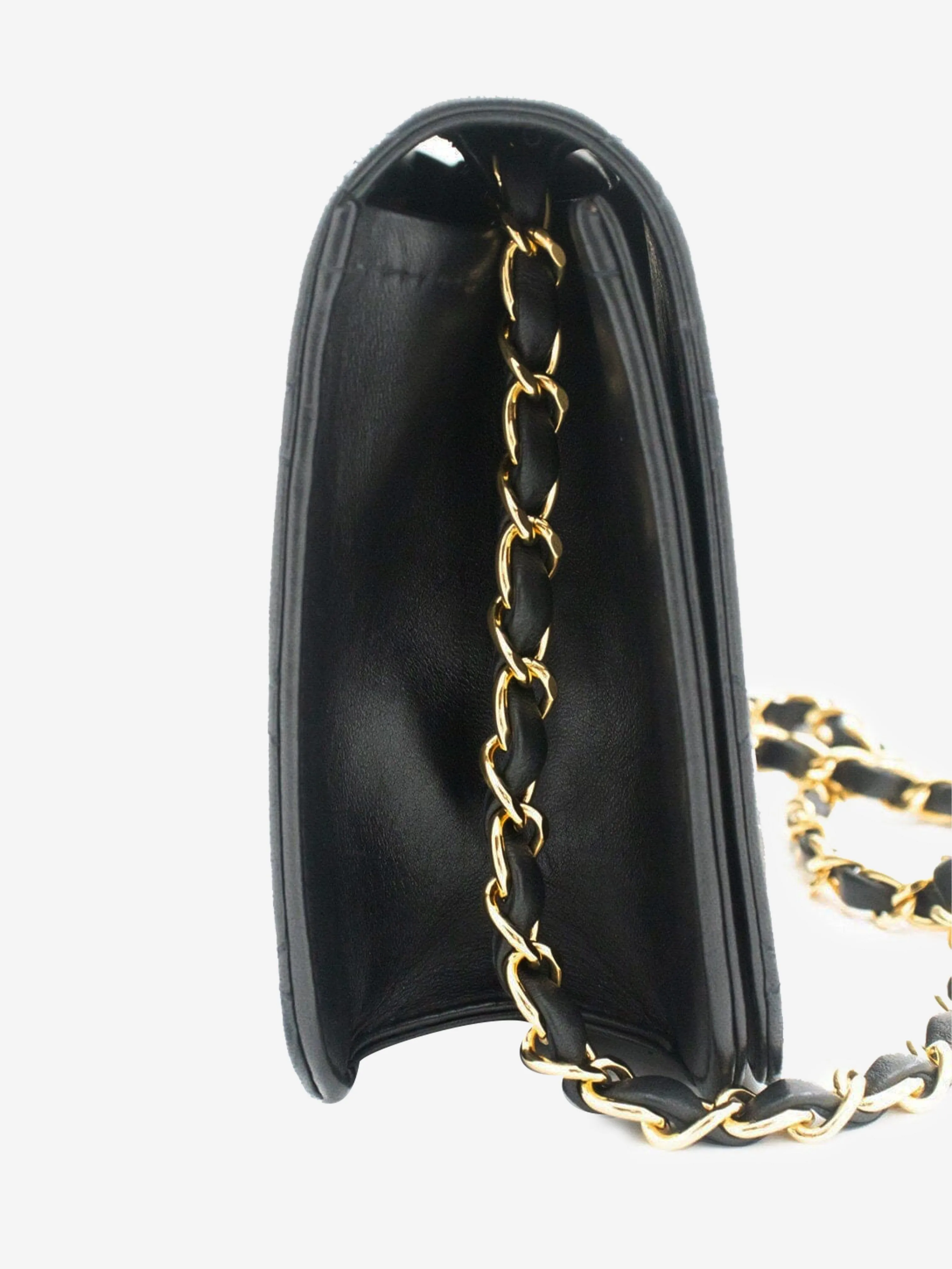 Black vintage 1997-1999 full-flap chain shoulder bag