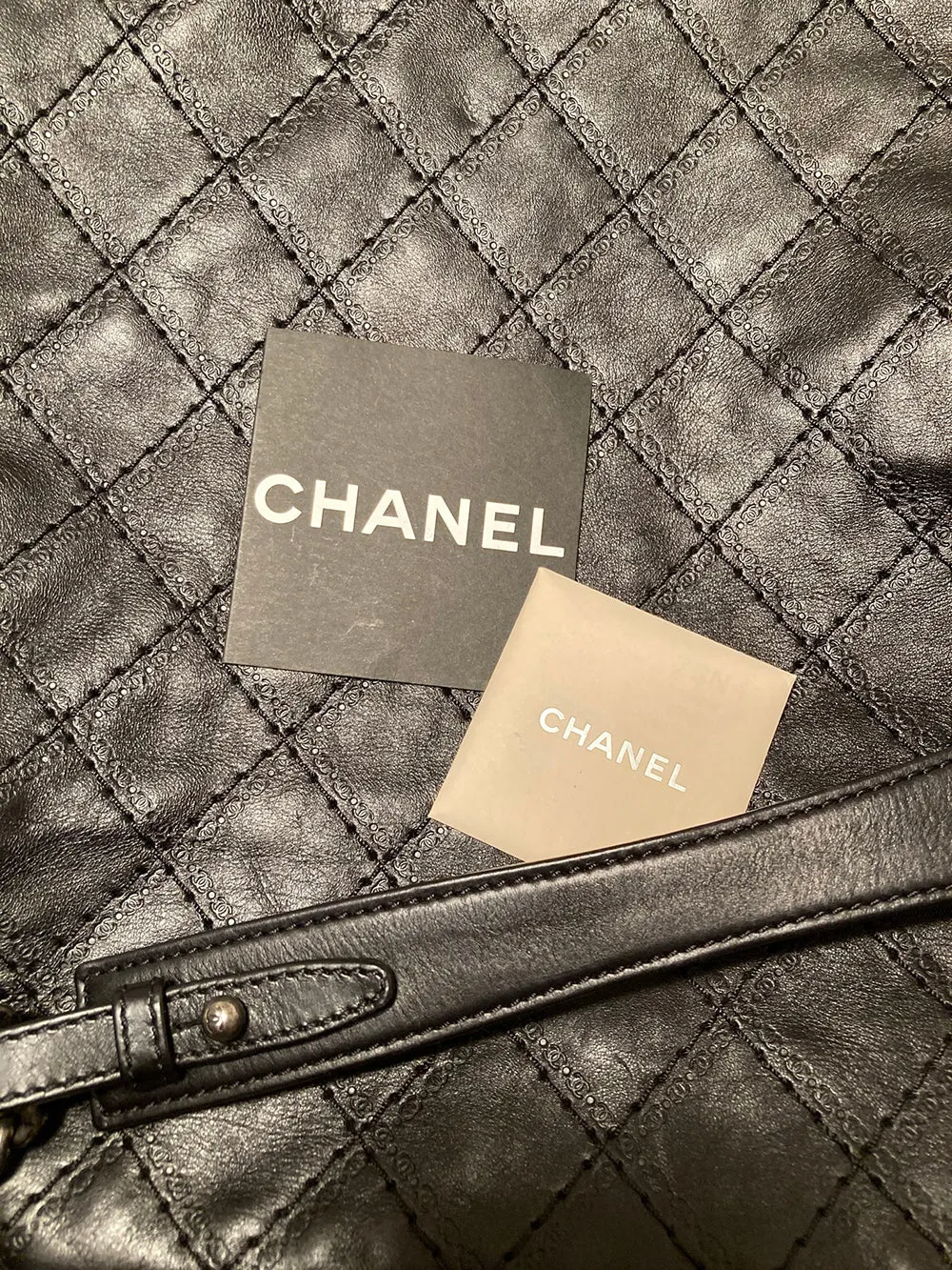 Chanel Black Leather Crave Tote Bag