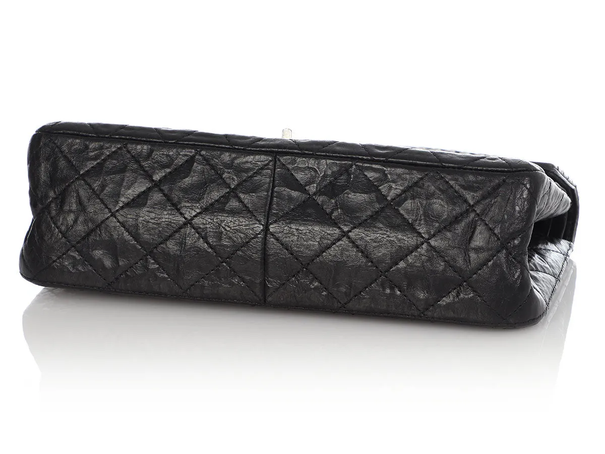 Chanel Black Quilted Distressed Calfskin 2.55 Reissue 227