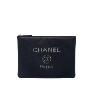 Chanel Black Zipped Pouch