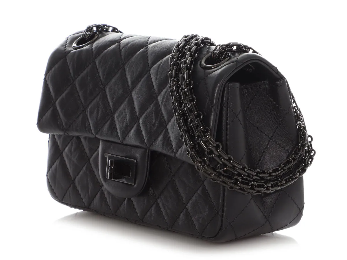 Chanel So Black Quilted Aged Calfskin Mini Reissue Classic