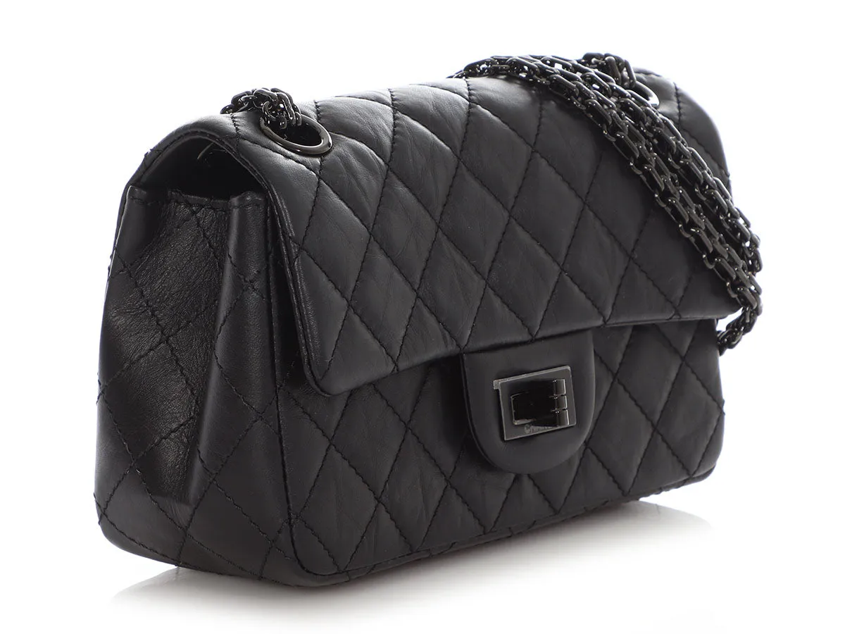 Chanel So Black Quilted Aged Calfskin Mini Reissue Classic