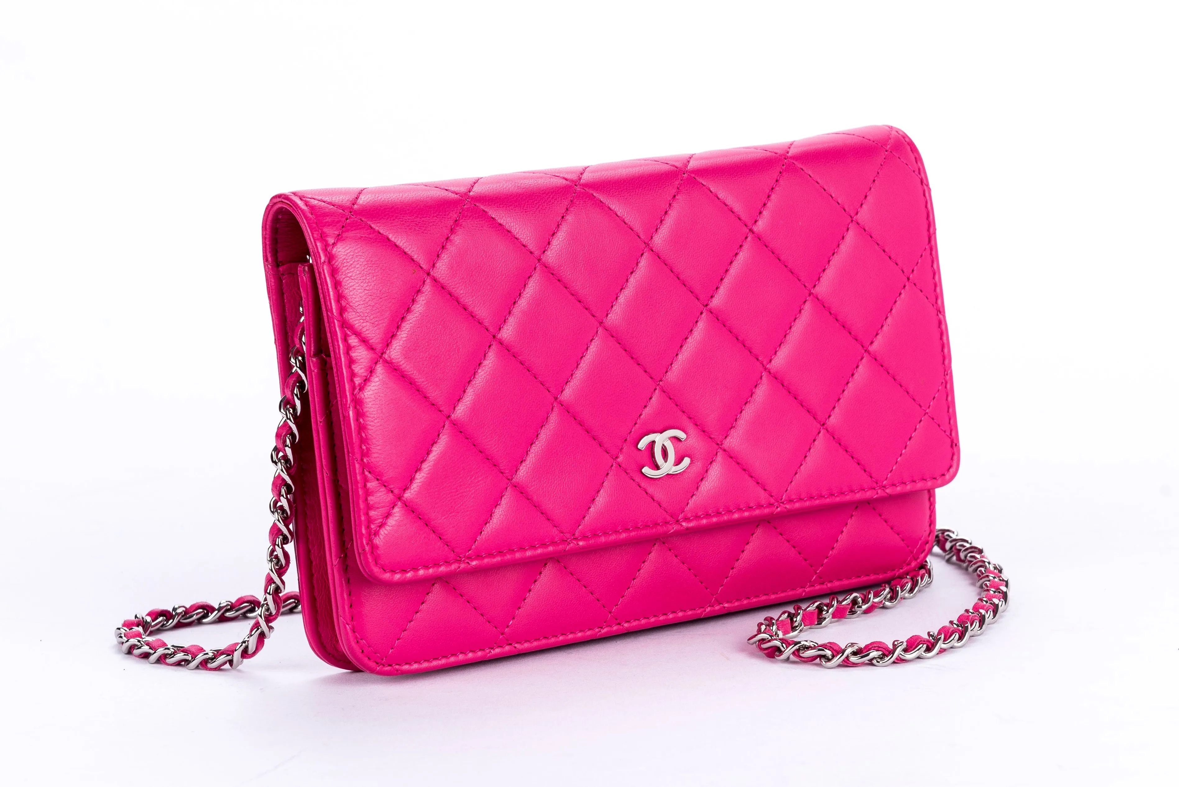 Chanel Wallet & Chain S_N Pink Color with Card, Dust Cover & Box