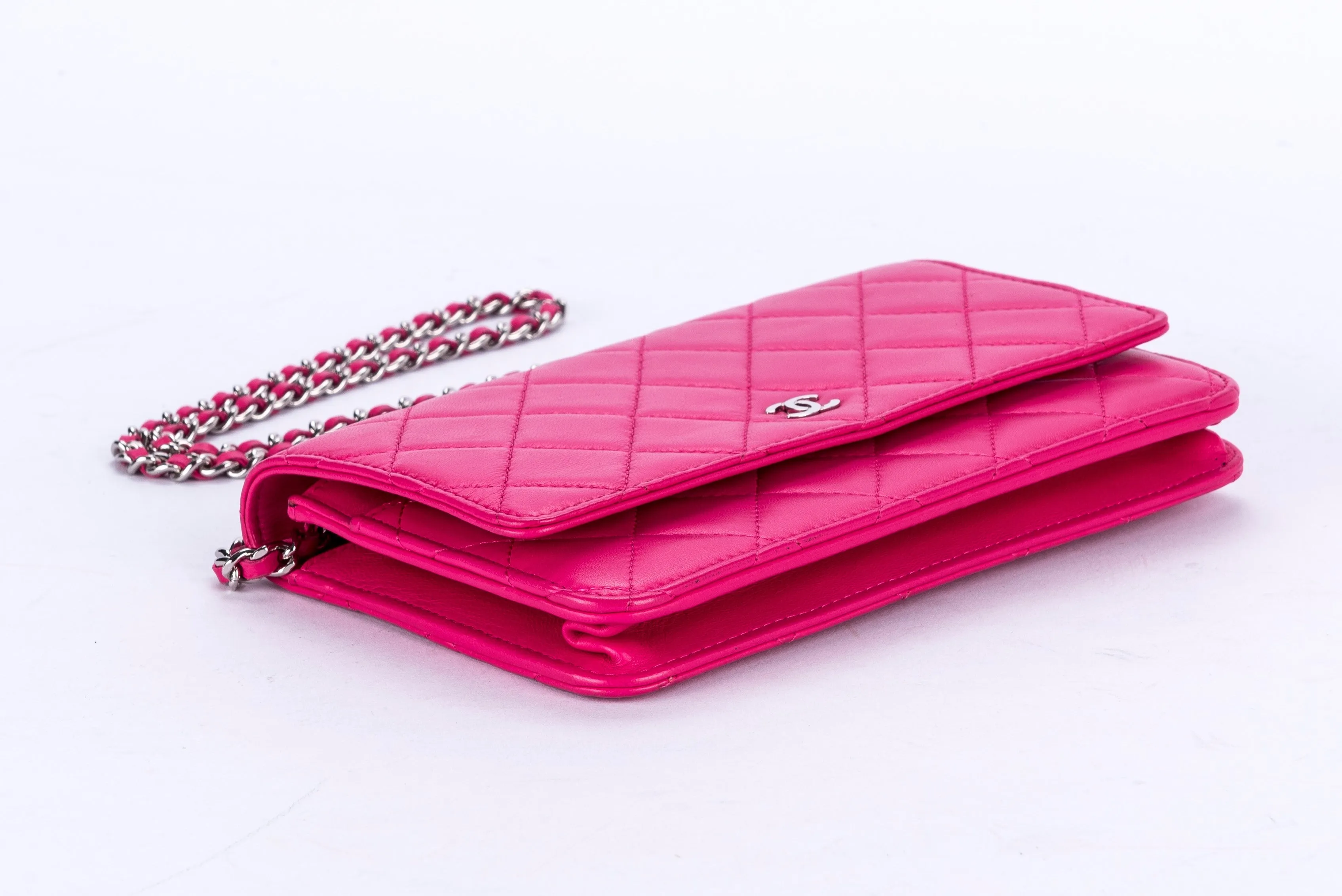 Chanel Wallet & Chain S_N Pink Color with Card, Dust Cover & Box