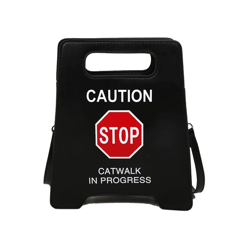 Creative stop sign no driving messenger bag（AB2064）