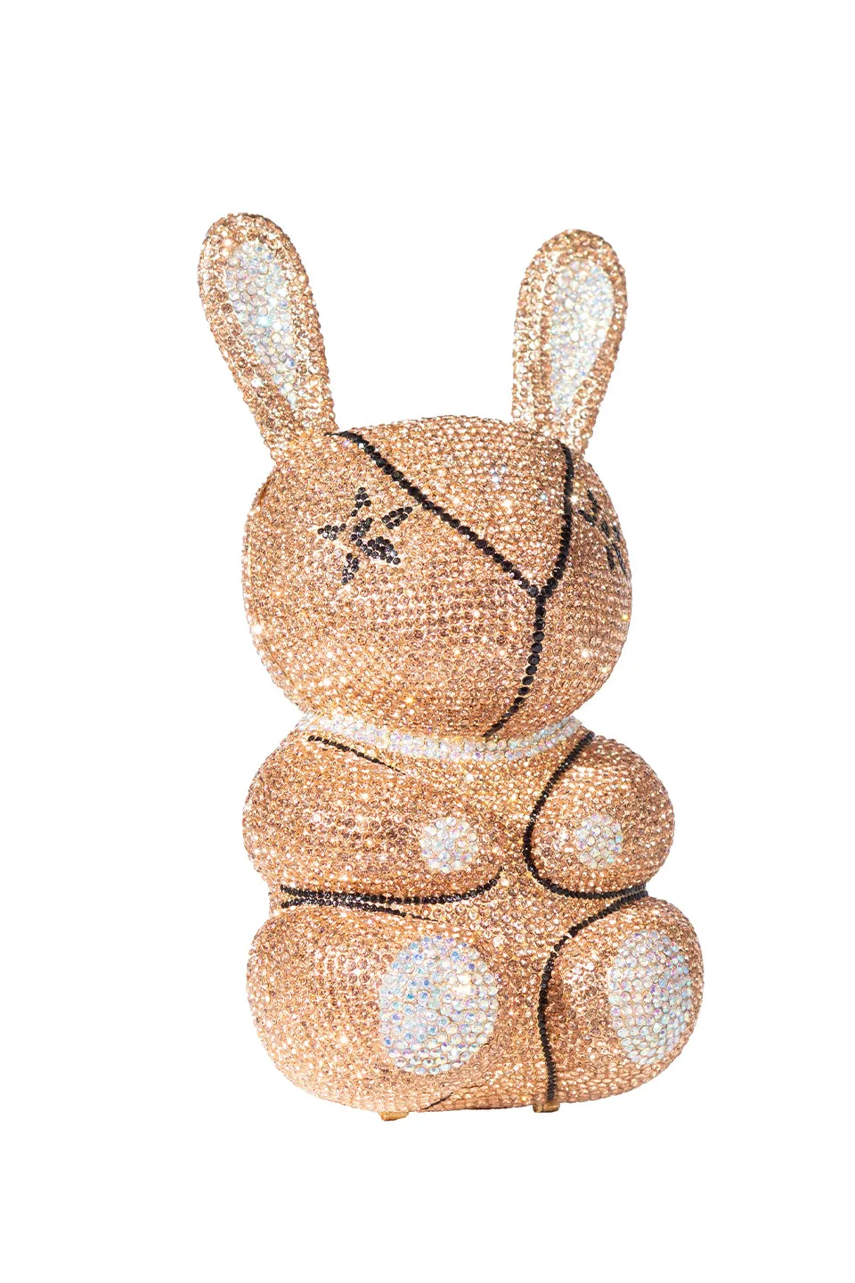 Crystal Rebel Rabbit Crossbody in Rose Gold