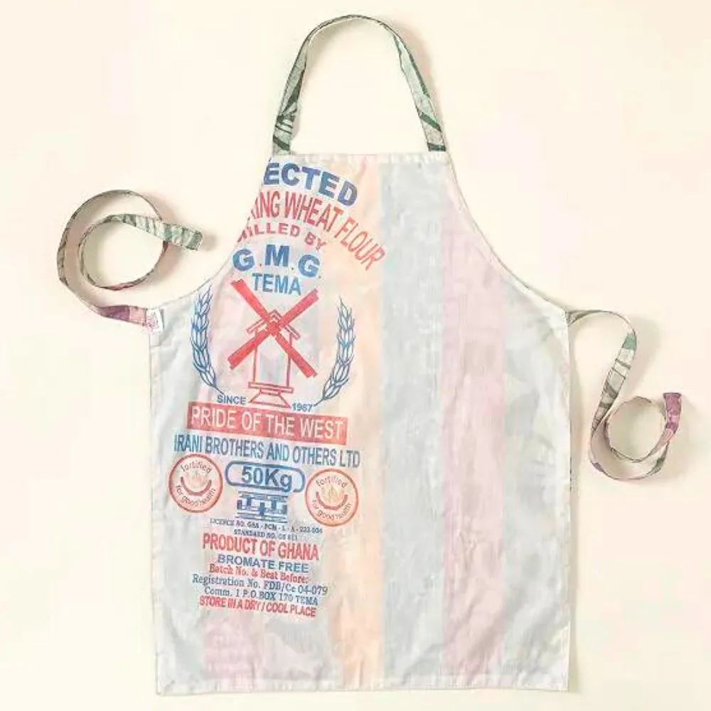 Eco Flour Sack Reversible Patchwork Apron