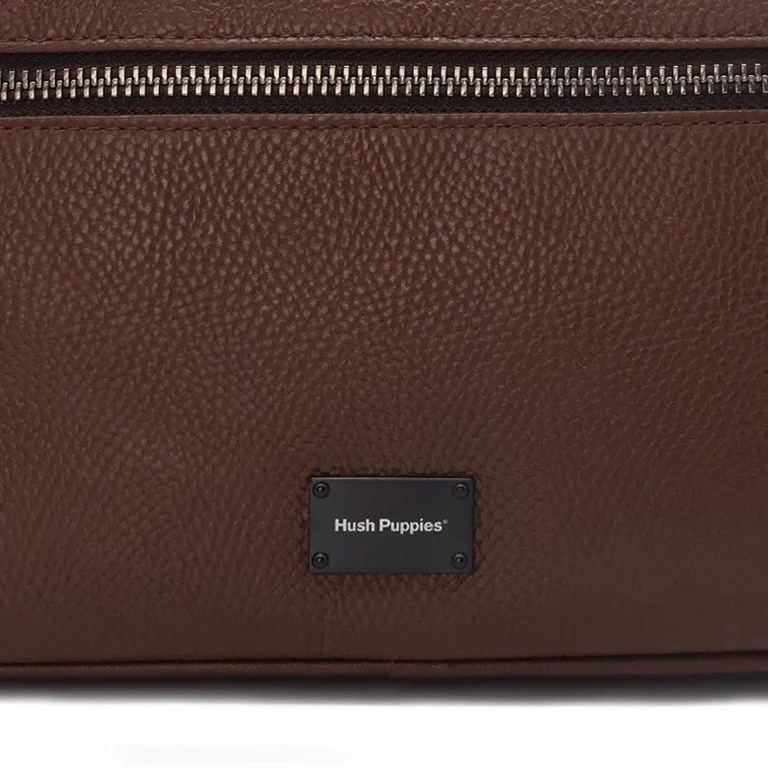 Fugol Clutch/Messenger Men's Bag - Dark Brown