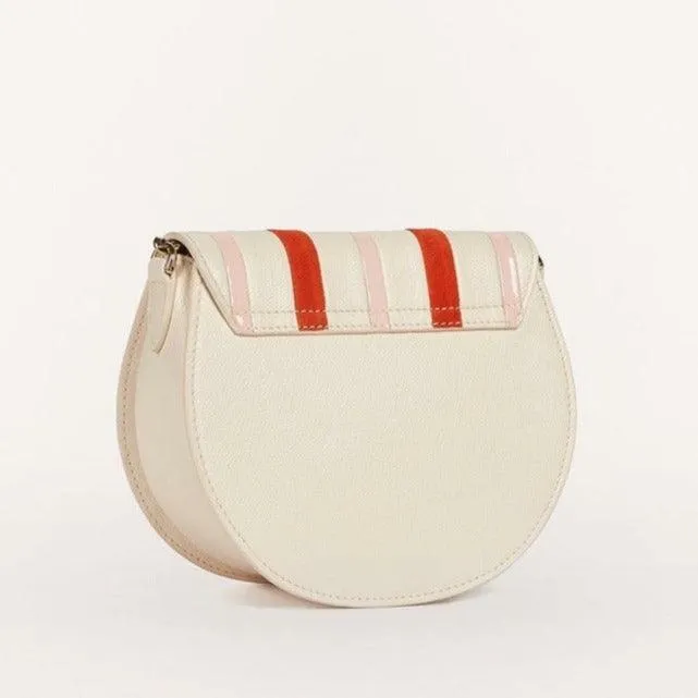 Furla Metropolis Mini Crossbody Round - Tangerine   Beige