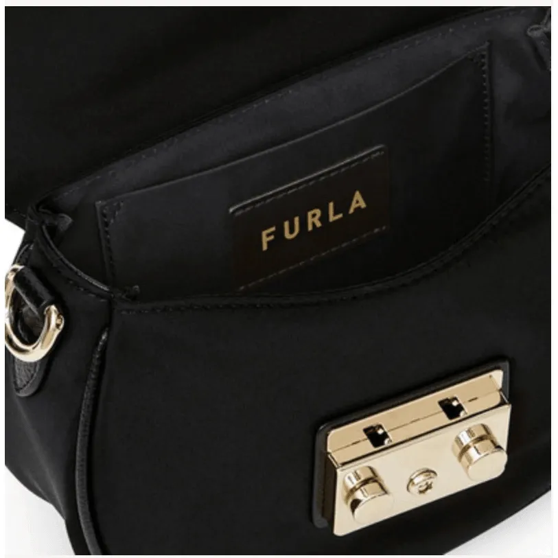 Furla Metropolis Mini Round Crossbody Bag - Nero Ruby