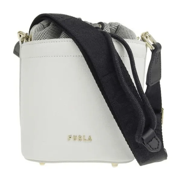 Furla Vertigine Mini Bucket Bag - Talco Nero