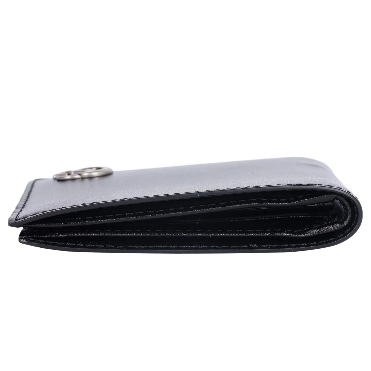 GG Marmont Black Leather Bi Fold Wallet (Authentic)