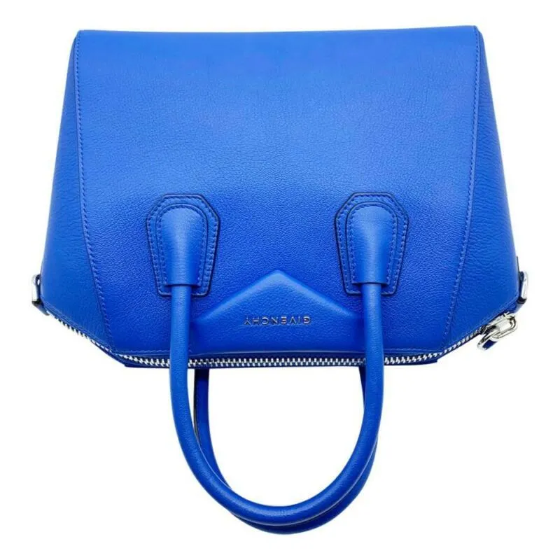 Givenchy Small Antigona Sugar Blue Leather Satchel