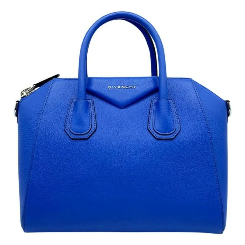 Givenchy Small Antigona Sugar Blue Leather Satchel