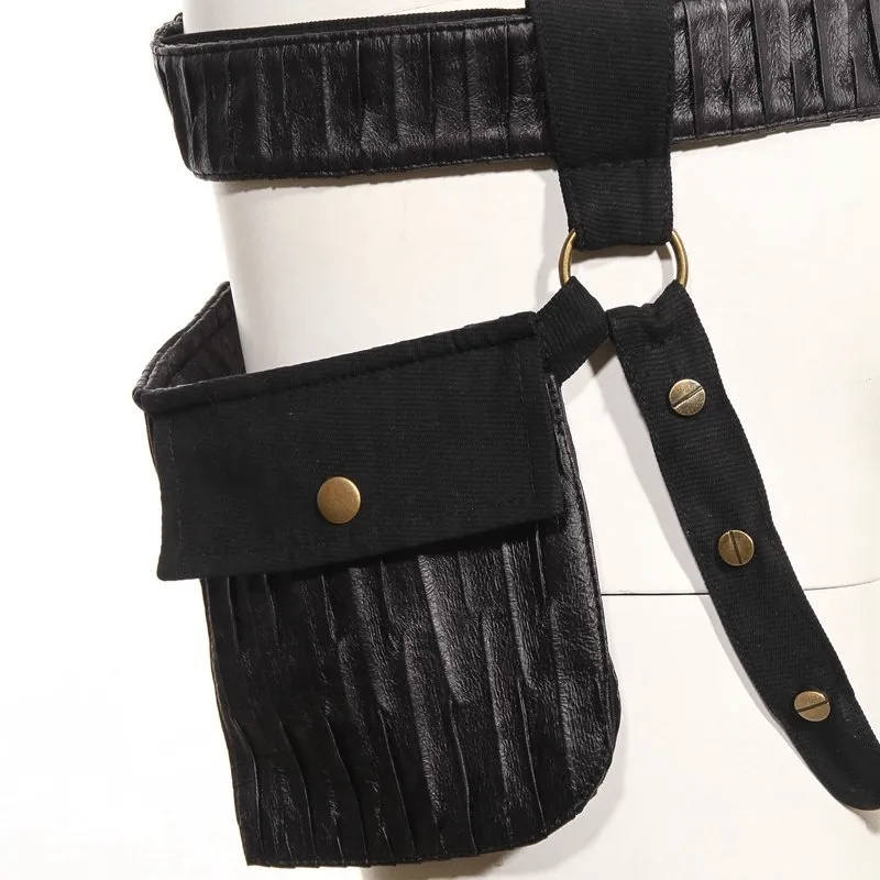 Goth Waist Belt with Pouch