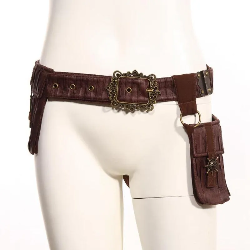 Goth Waist Belt with Pouch