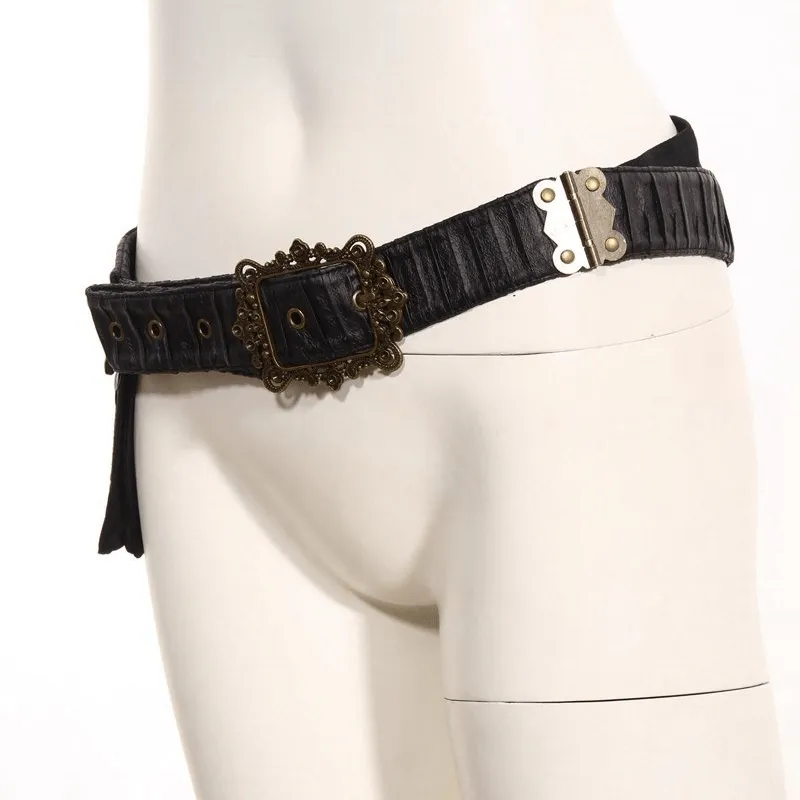 Goth Waist Belt with Pouch