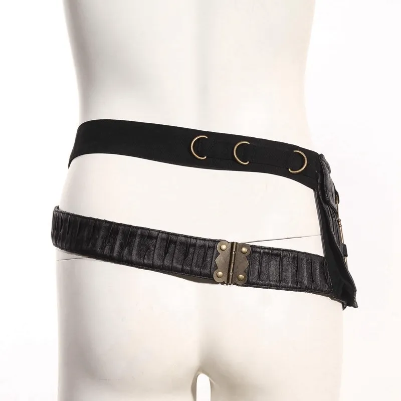 Goth Waist Belt with Pouch