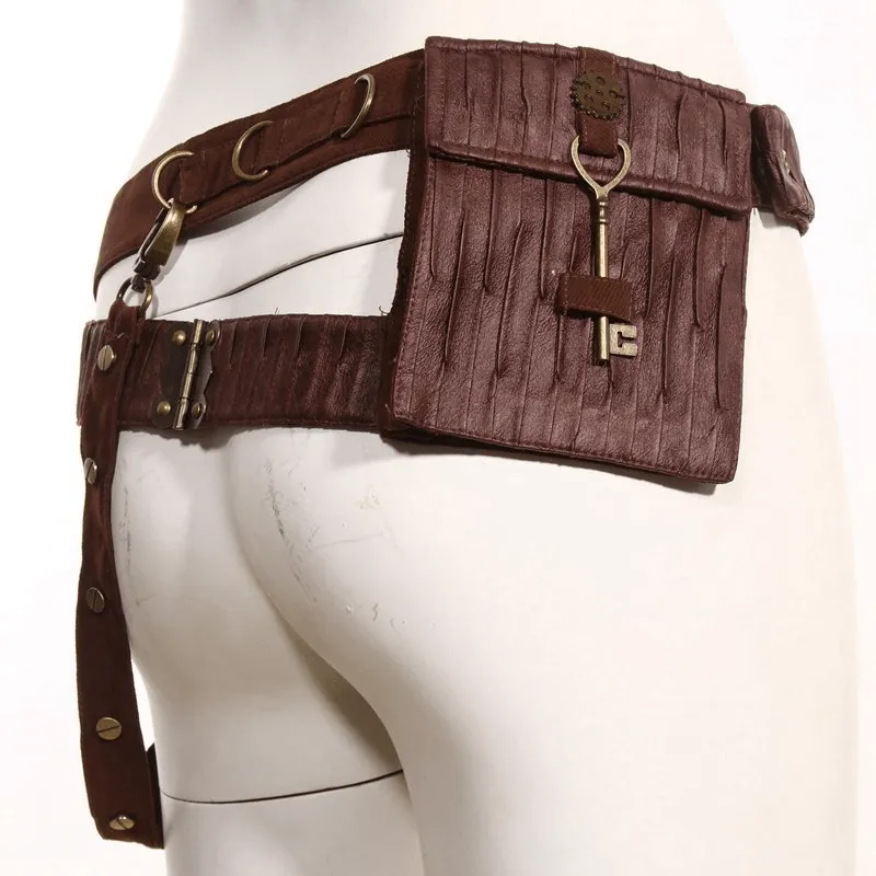 Goth Waist Belt with Pouch