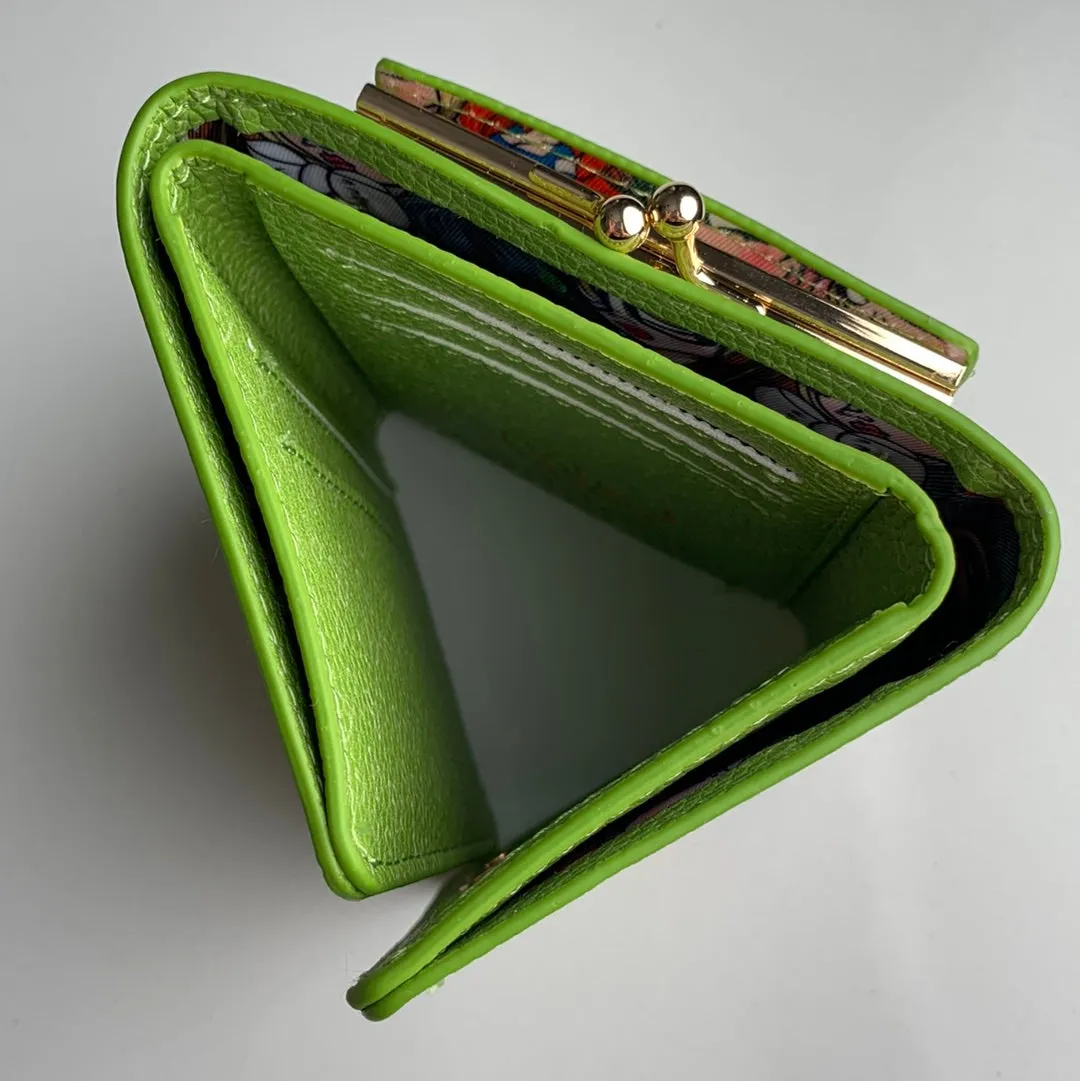 Green Stony Trifold Wallet