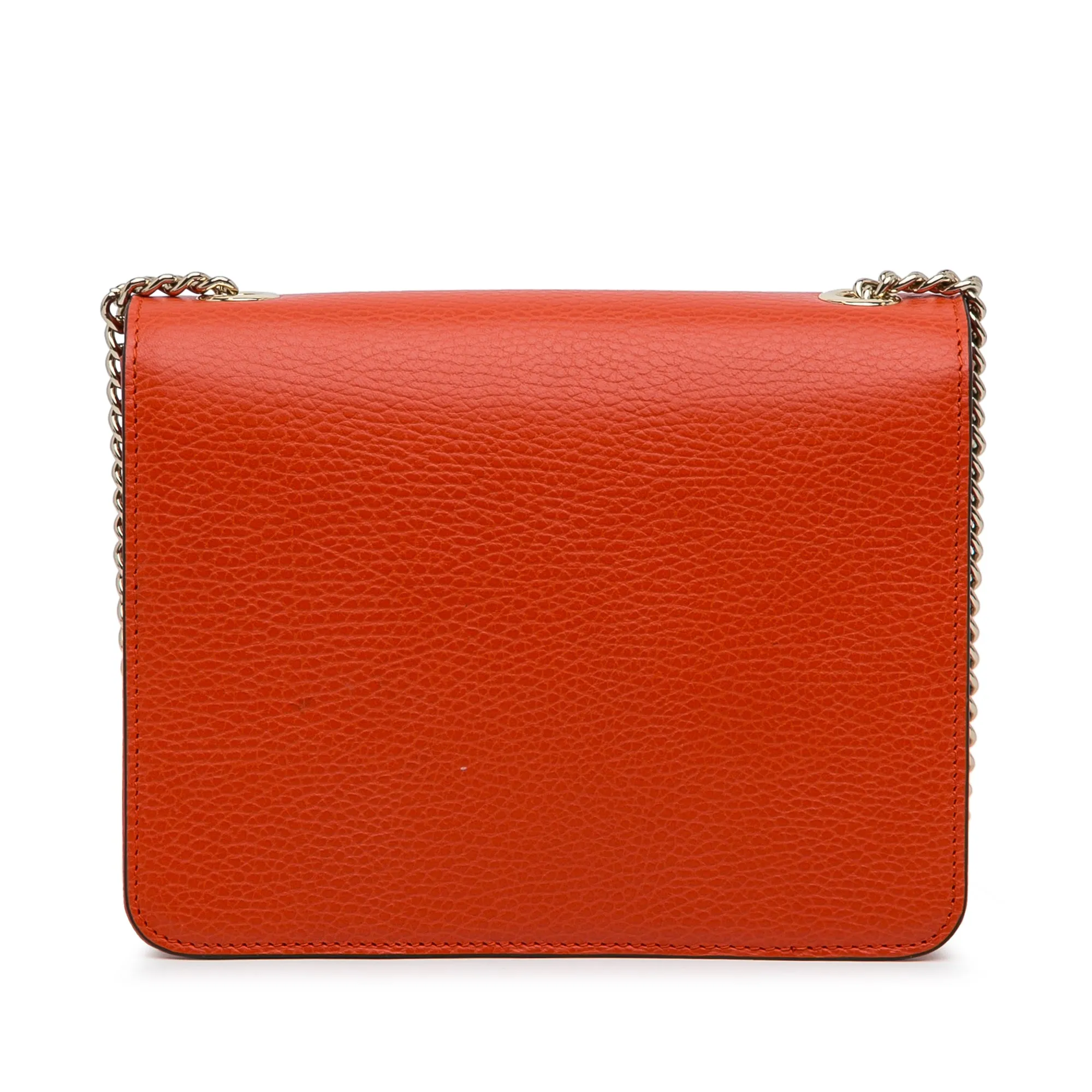 Gucci Interlocking G Small Orange Dollar Calfskin