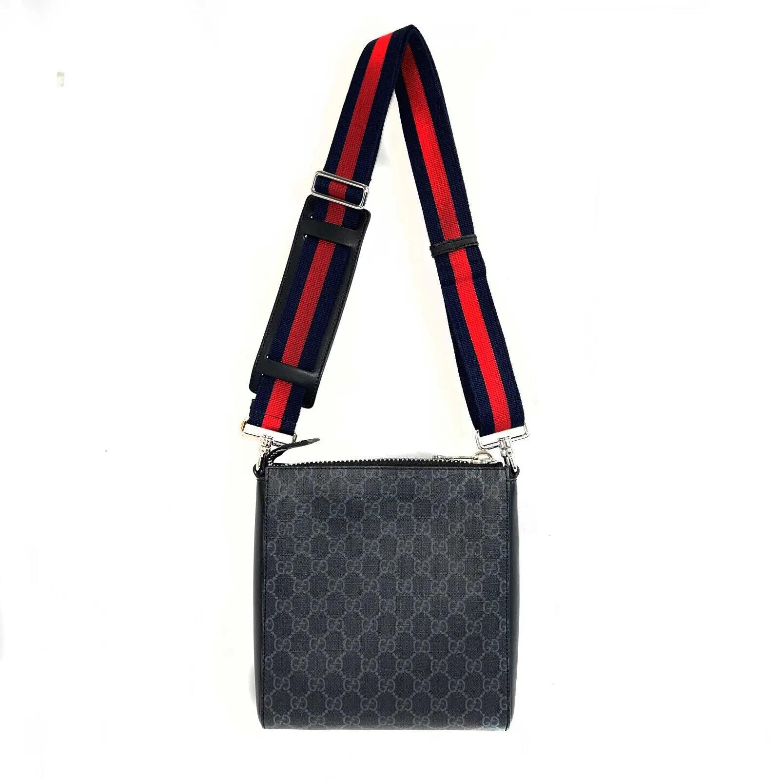 Gucci - New GG Supreme Small Messenger Bag - Black / Gray Canvas Crossbody