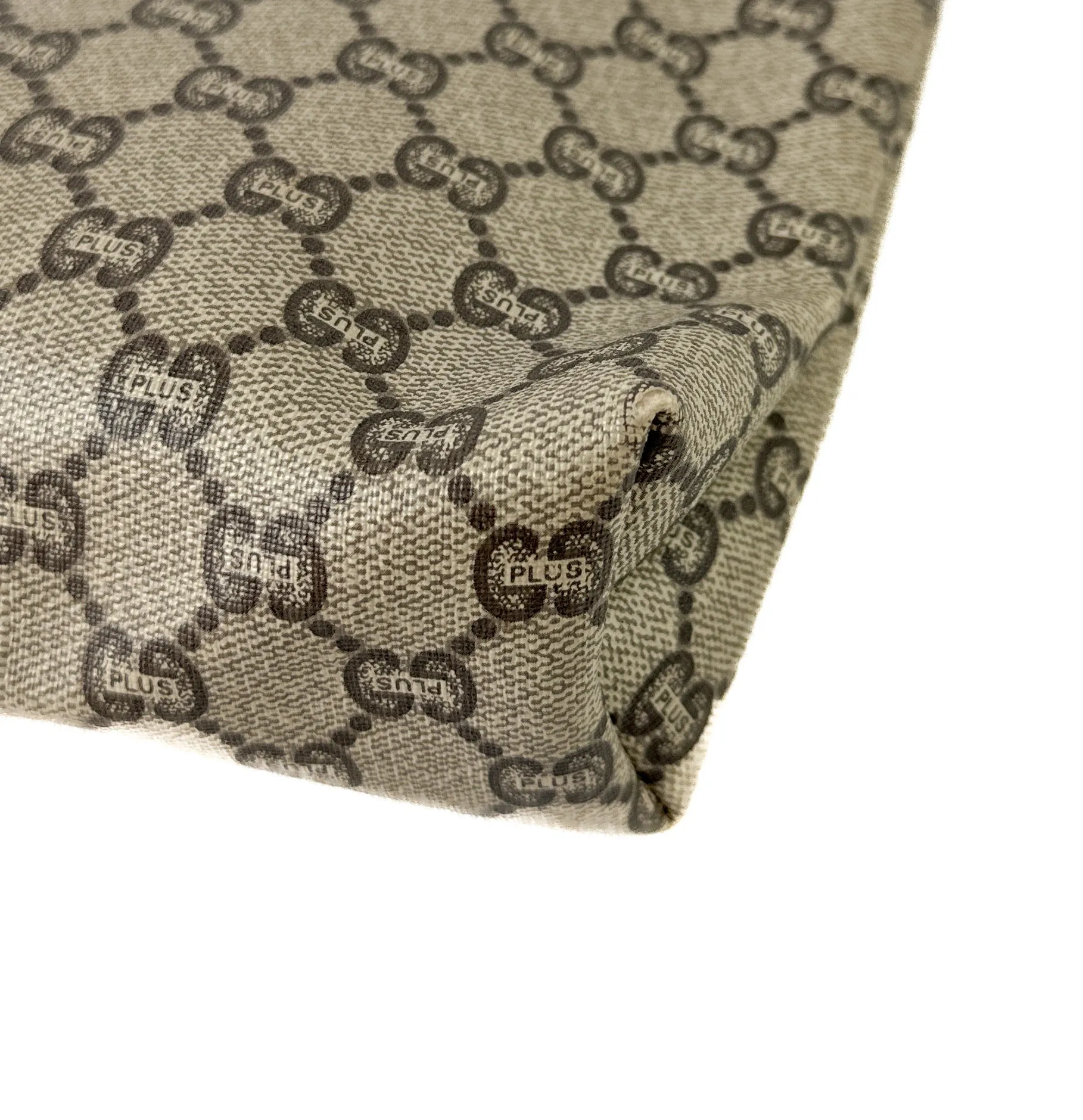 Gucci Plus signature vintage coated canvas clutch