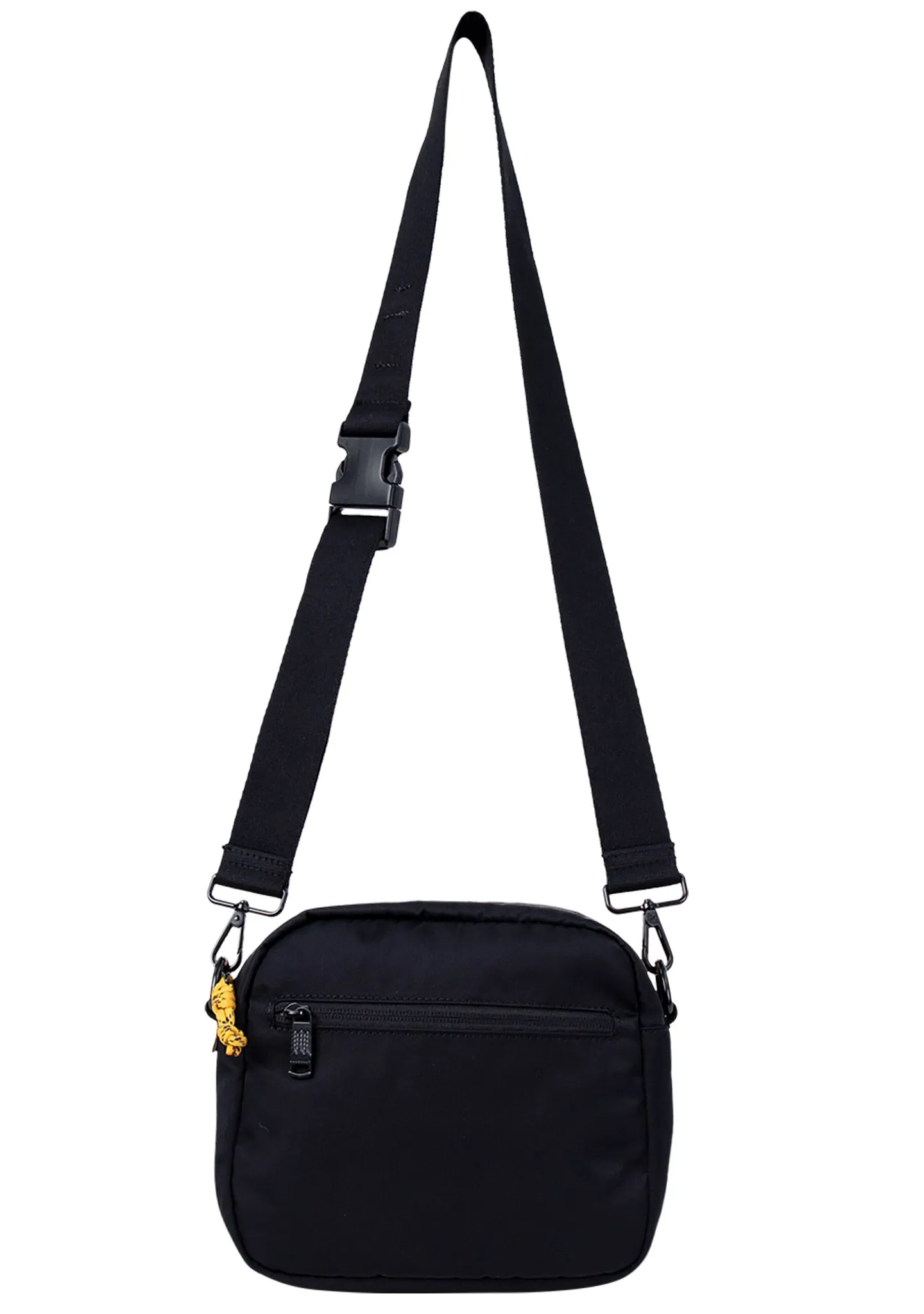 Happy Camper Series Binocular Crossbody Bag in Black