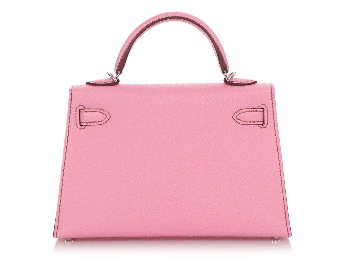 Hermès 5P Bubblegum Pink Epsom Mini Kelly 20