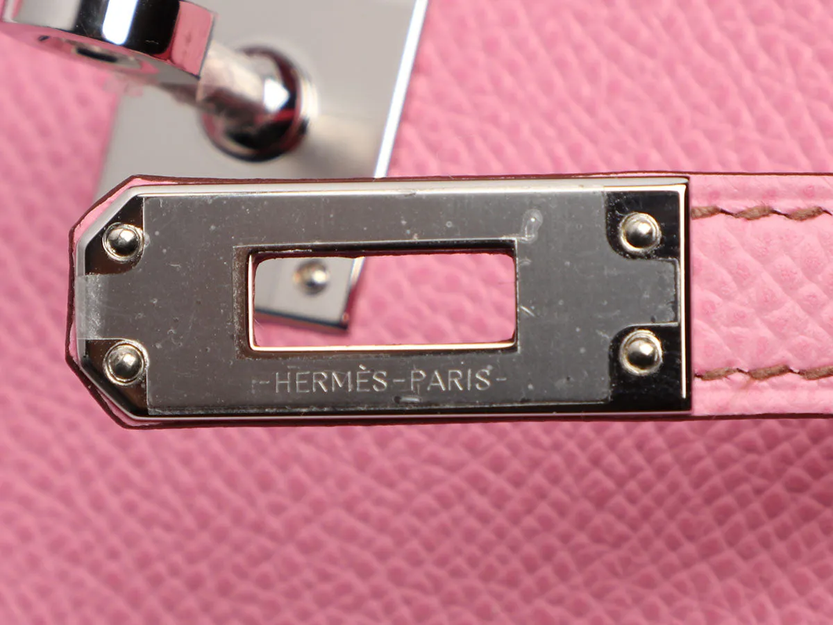 Hermès 5P Bubblegum Pink Epsom Mini Kelly 20