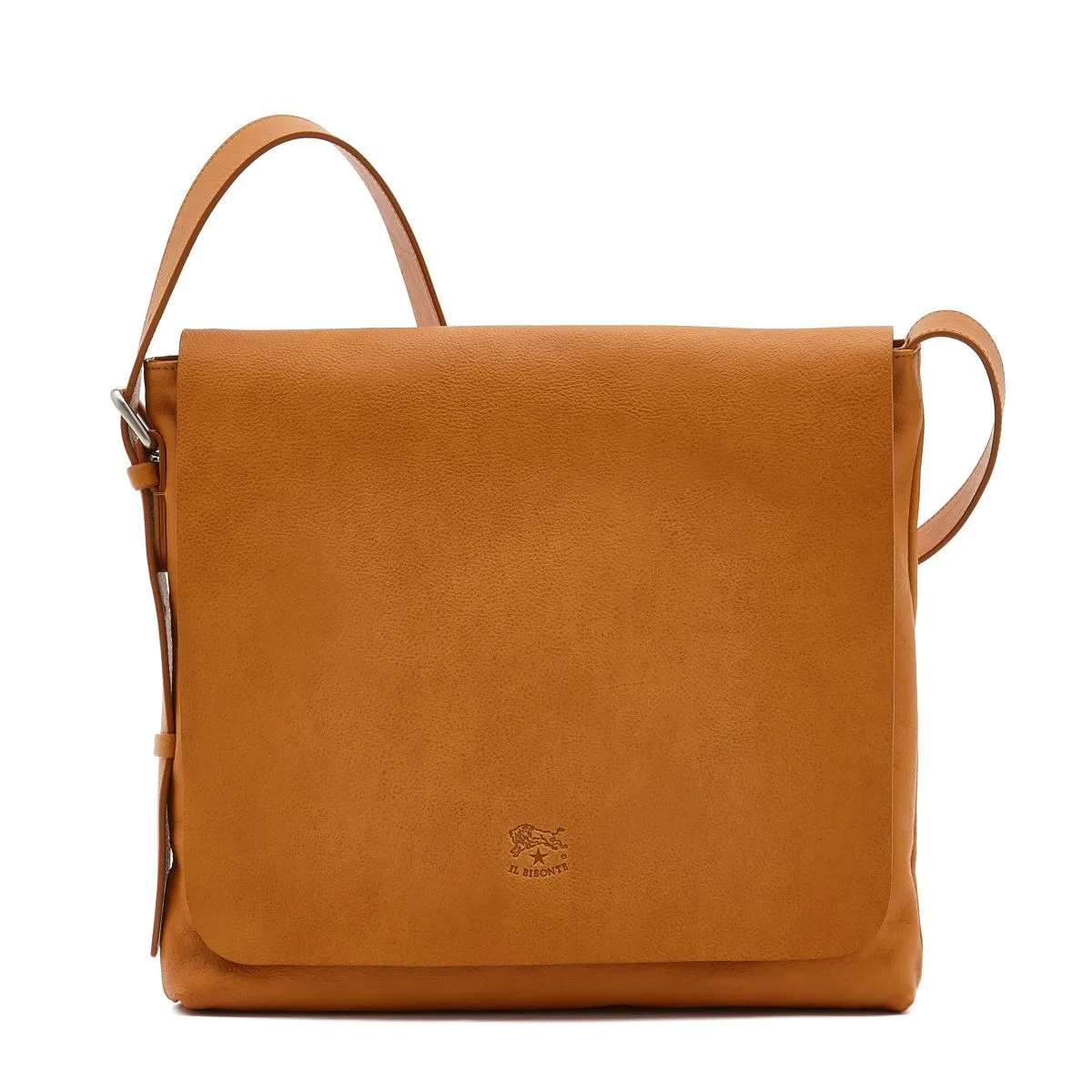 Il Bisonte Natural Tan Leather Messenger Bag