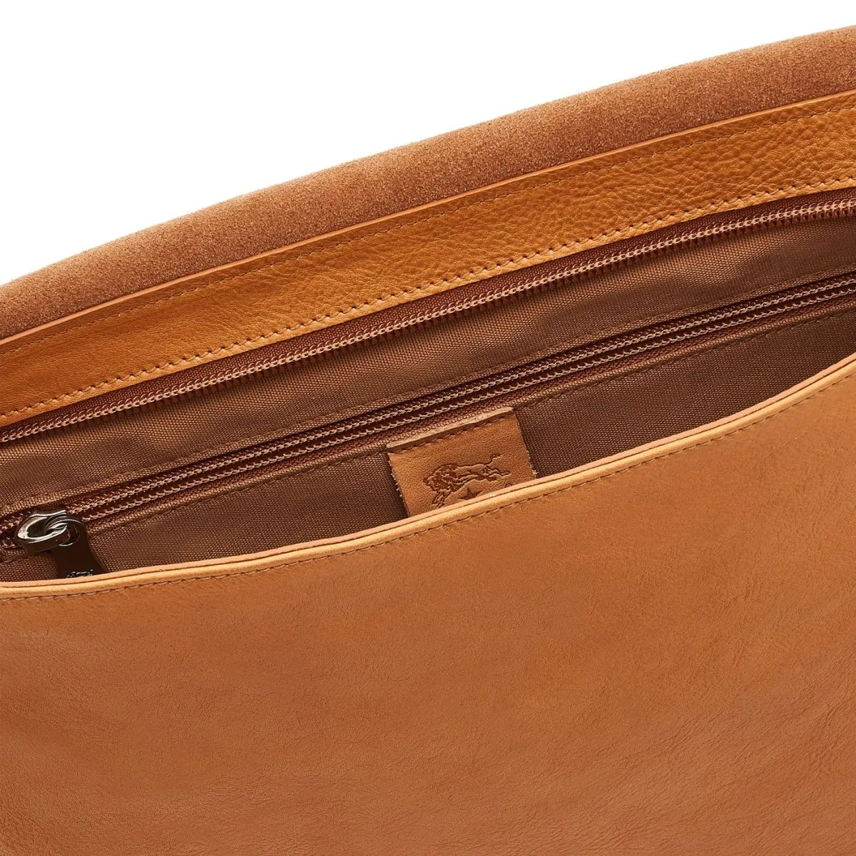 Il Bisonte Natural Tan Leather Messenger Bag